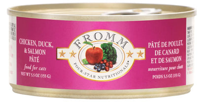 Fromm Four Star Chicken, Duck, & Salmon Pâté Wet Cat Food - 155g