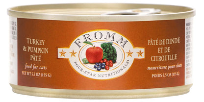 Fromm Four Star Turkey & Pumpkin Pâté Wet Cat Food - 155g