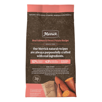 Merrick Real Salmon + Sweet Potato Recipe Adult Dog Food - The Pet Source