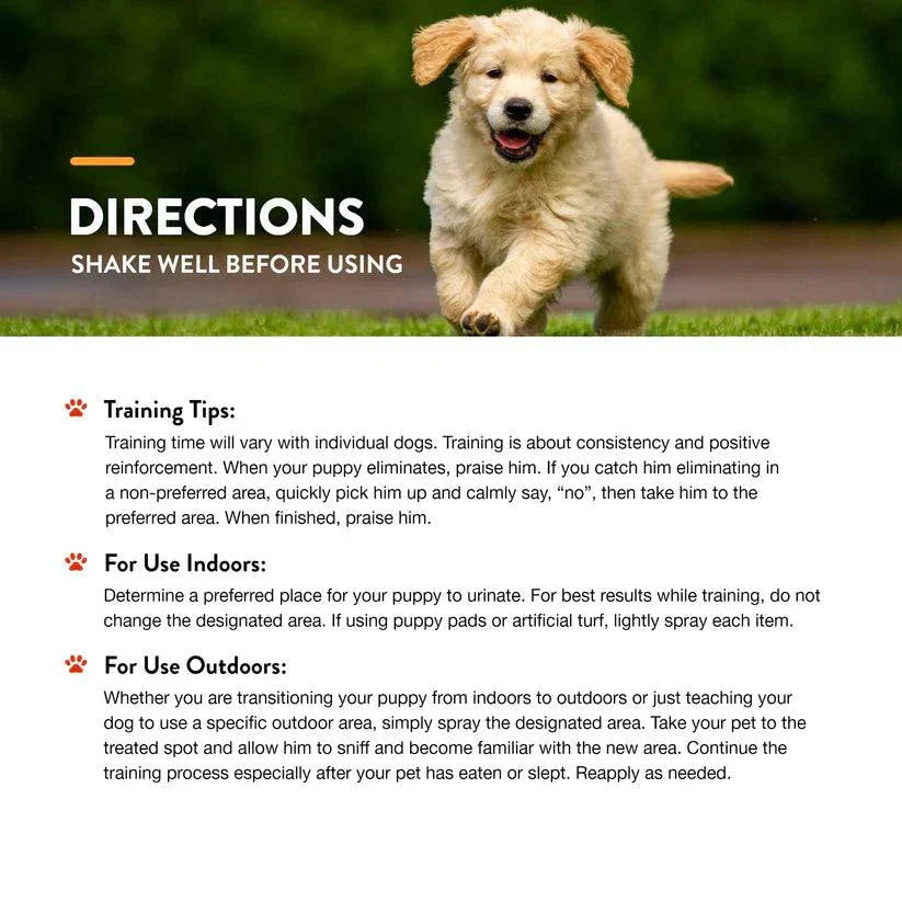 NaturVet Potty Here Training Aid Spray - 8oz - The Pet Source