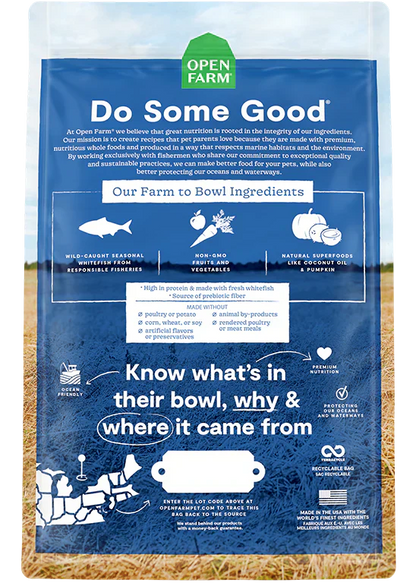 Open Farm Catch-of-the-Season Whitefish Grain Free Dry Dog Food - 22lb