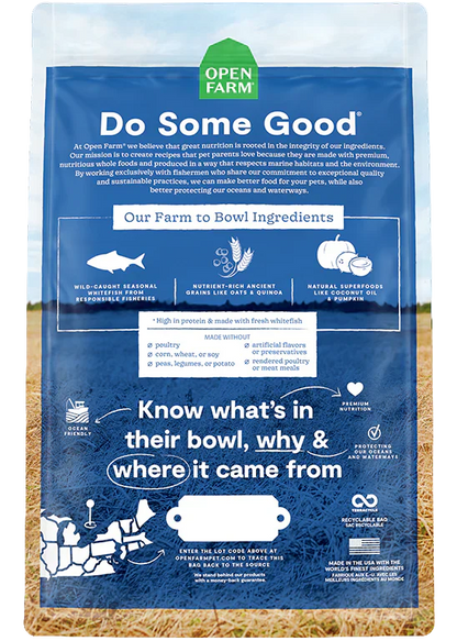 Open Farm Catch-of-the-Season Whitefish & Ancient Grains Dry Dog Food - 4lb