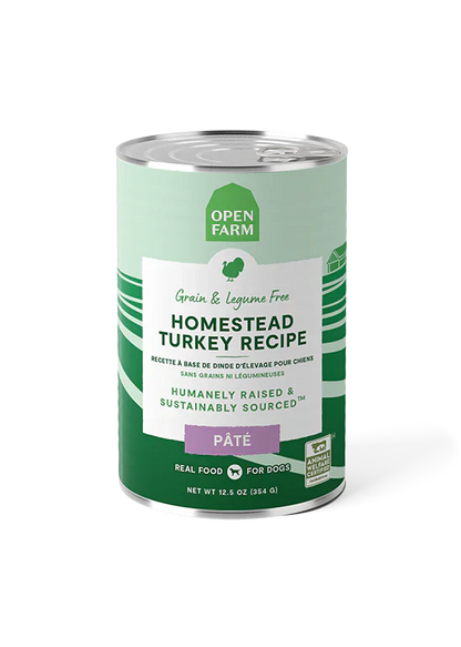 Open Farm Homestead Turkey Pâté Wet Dog Food - 12.5oz