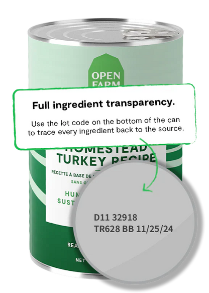 Open Farm Homestead Turkey Pâté Wet Dog Food - 12.5oz