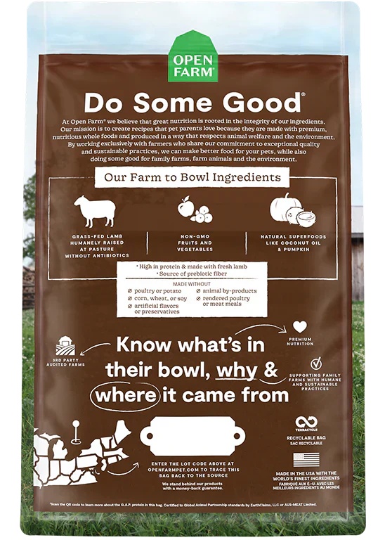 Open Farm Homestead Pasture Raised Lamb Dry Cat Food - 8lb