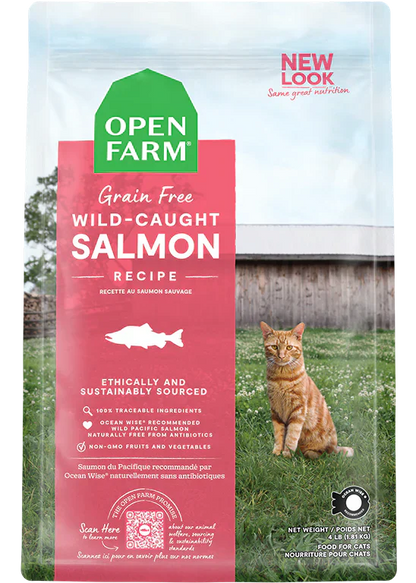 Open Farm Homestead Wild Caught Salmon Dry Cat Food - 2lb