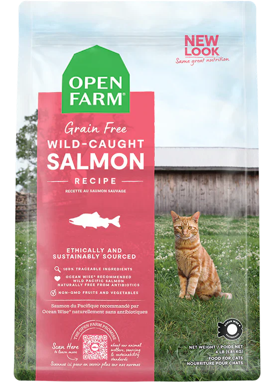 Open Farm Homestead Wild Caught Salmon Dry Cat Food - 4lb