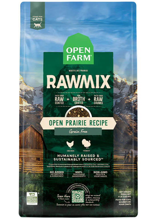 Open Farm Open Prairie Grain Free RawMix Dry Cat Food - 2.25lb