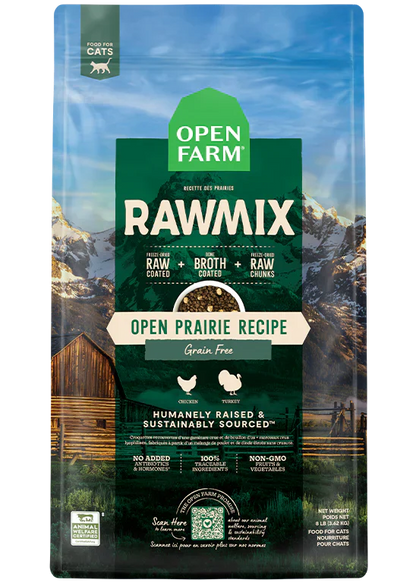 Open Farm Open Prairie Grain Free RawMix Dry Cat Food - 8lb