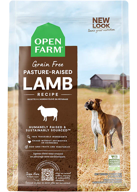 Open Farm Pasture Raised Lamb Grain Free Dry Dog Food - 4lb