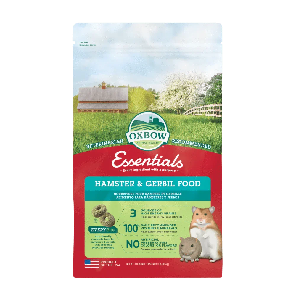 Oxbow Essentials Hamster & Gerbil Food - 1lb - The Pet Source