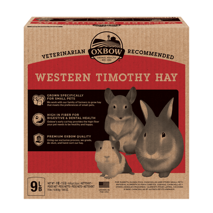 Oxbow Western Timothy Hay - 9lb - The Pet Source