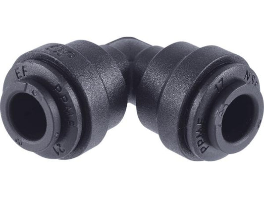 John Guest Reverse Osmosis RO Fitting - PP0308E Black Elbow 1/4 Inch