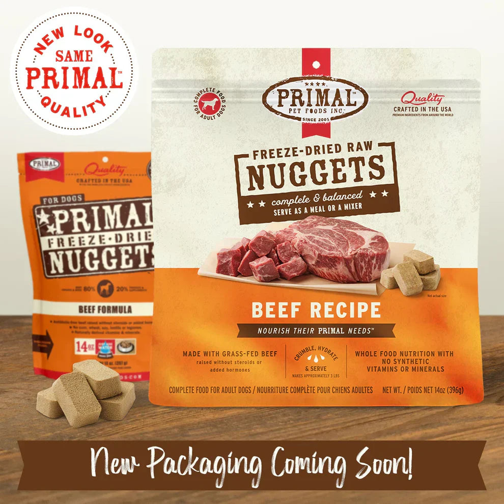 Primal Cupboard Cuts Freeze Dried Raw Toppers for Cat & Dog Beef Recipe - 3.5oz