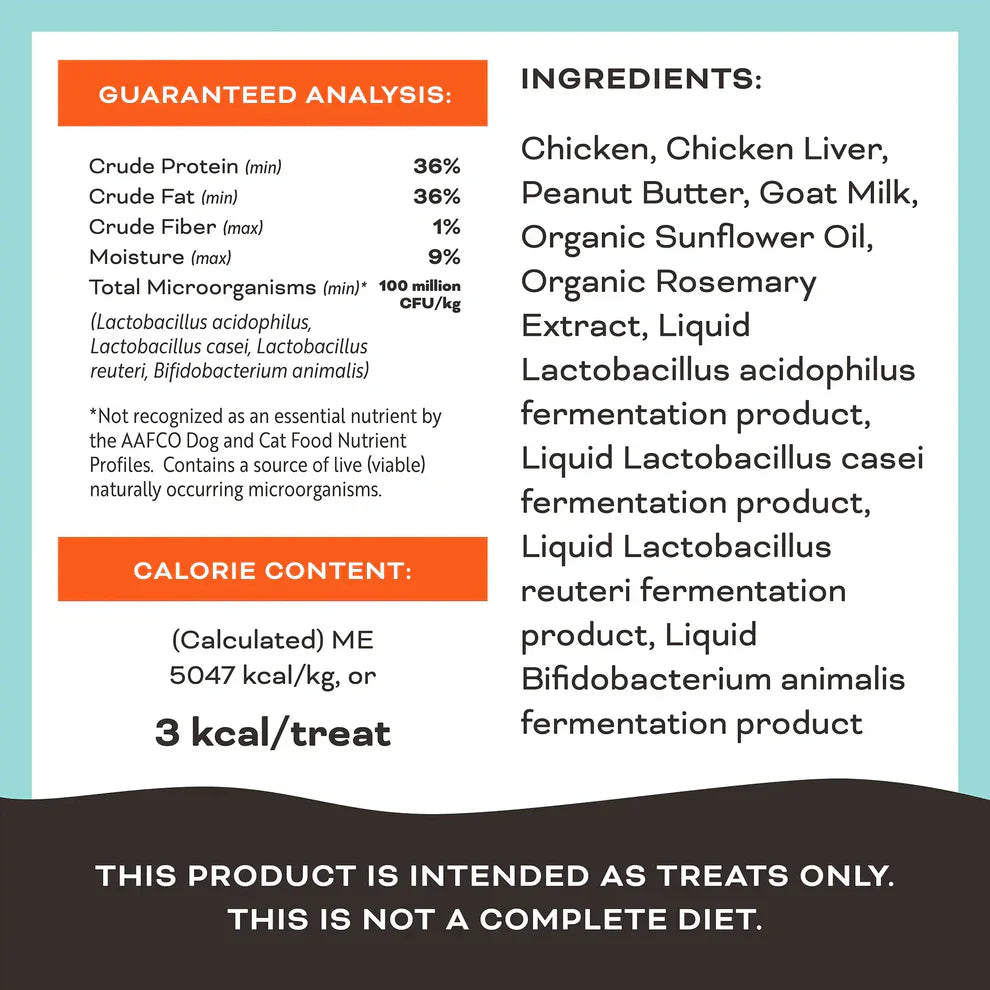 Primal Freeze Dried Raw Dog Treats You're My Butter Half Chicken, Peanut Butter & Goat Milk - 2oz