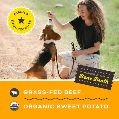 Primal FriendChips Matter Jerky Treats for Dogs Beef Recipe - 4oz