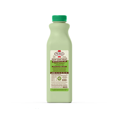 Primal Frozen Raw Goat Milk Green Goodness Recipe for Cats & Dogs - 32oz