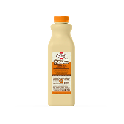 Primal Frozen Raw Goat Milk Pumpkin Spice Recipe for Cats & Dogs - 32oz