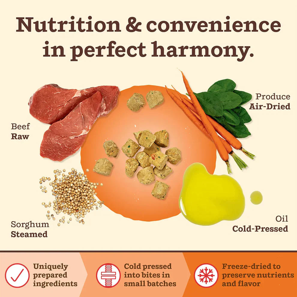 Primal Kibble in the Raw Dog Food Beef Recipe - 1.5lb