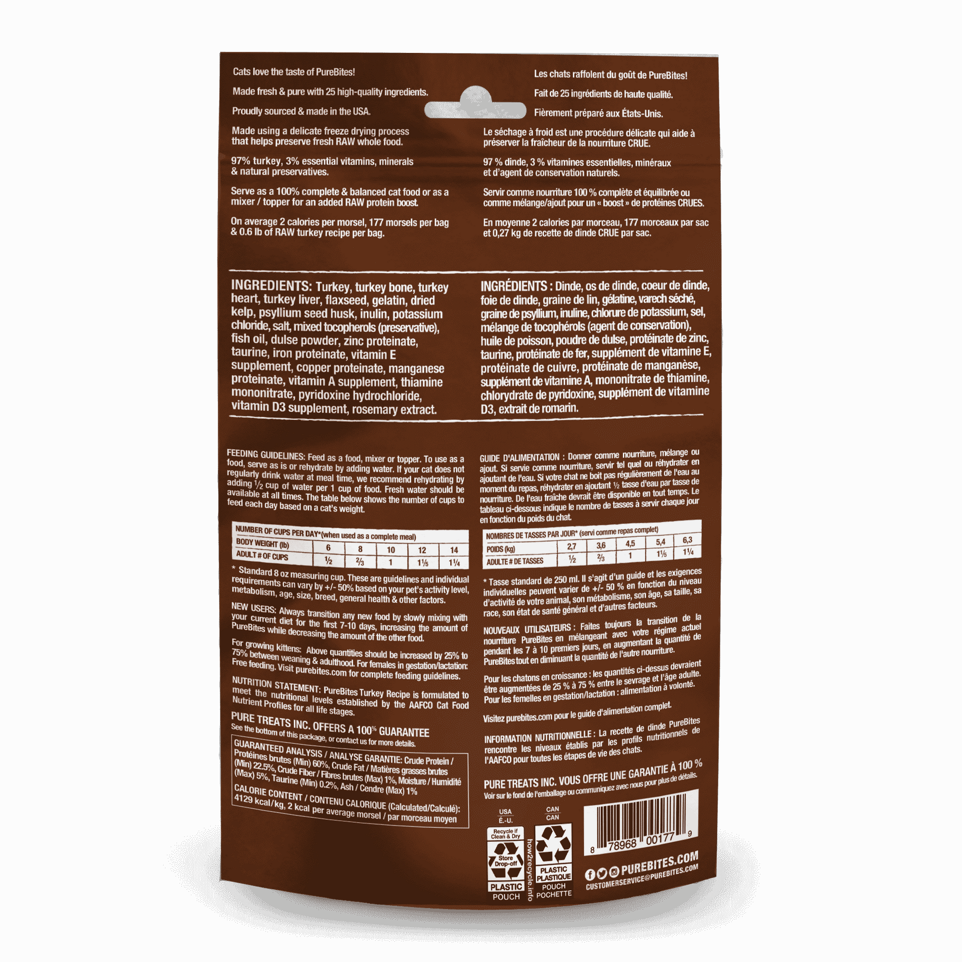 PureBites Turkey Recipe Cat Food Topper 80 gm - The Pet Source