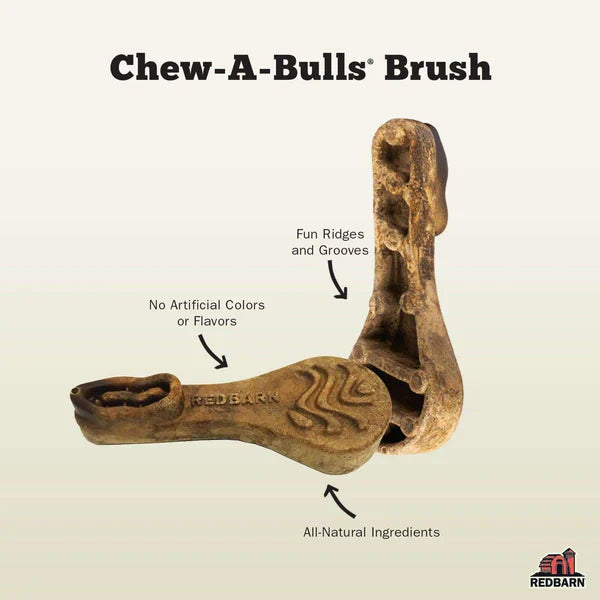 Redbarn Dental Treat Chew-A-Bulls Brush - Medium - 1pc