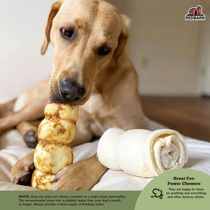Redbarn Dog Chew Glazed Beef Cheek Rolls - Chicken and Carrot Flavor - Small/Medium - 1pc