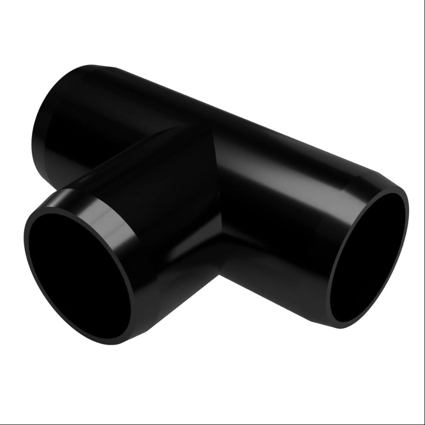 PVC Tee Schedule 40 - 1 Inch Black