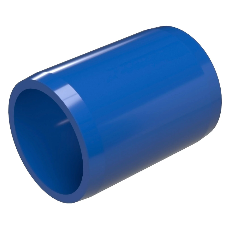 PVC External Coupling Schedule 40 - 1 Inch Blue