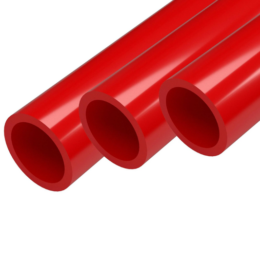 24 Inch PVC Pipe Schedule 40 - 1 Inch Red