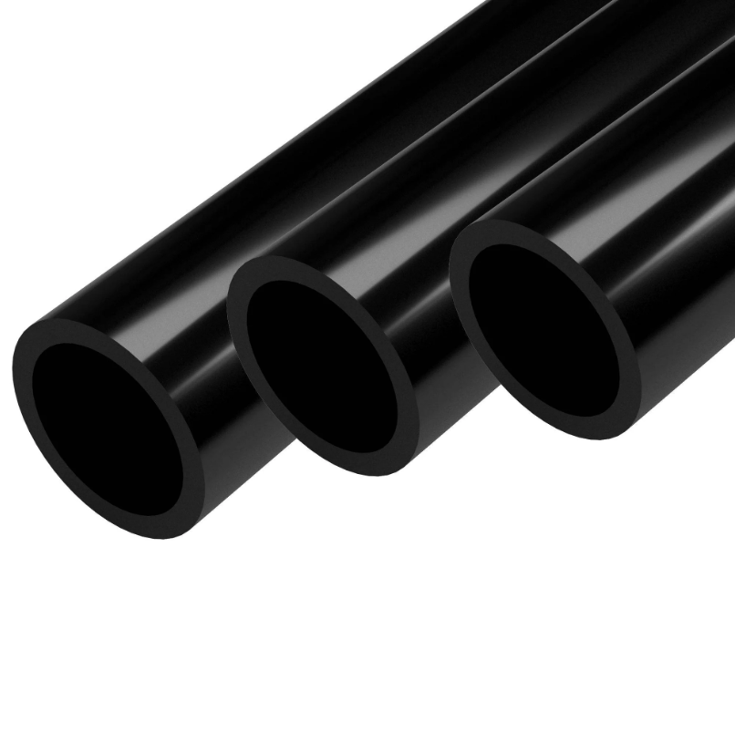 47 Inch PVC Pipe Schedule 40 - 1/2 Inch Black