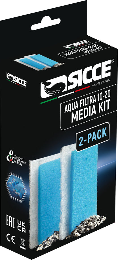 Sicce Aqua Filtra Media Kit - 10-20 Gal - 2 Pack