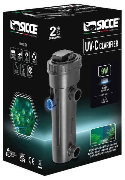 Sicce UV-C Clarifier UV Sterilizer - 9W