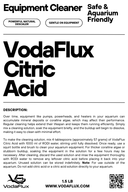 VodaFlux Citric Acid Aquarium Equipment Cleaner - 1.5 lb