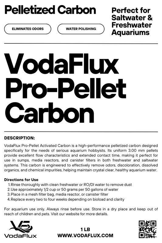 VodaFlux Pro-Pellet Premium Activated Carbon - 1 lb