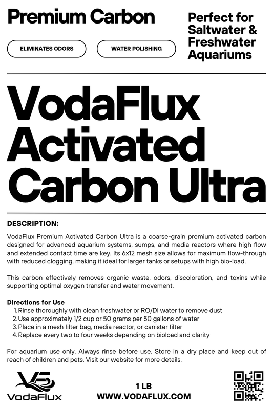 VodaFlux Premium Activated Carbon Ultra - 1 lb
