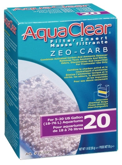 AquaClear 20 Zeo-Carb Filter Insert - 1 pack