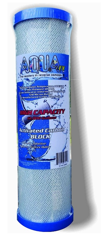 AquaFX High Capicity Carbon Block Cartridge - 10"