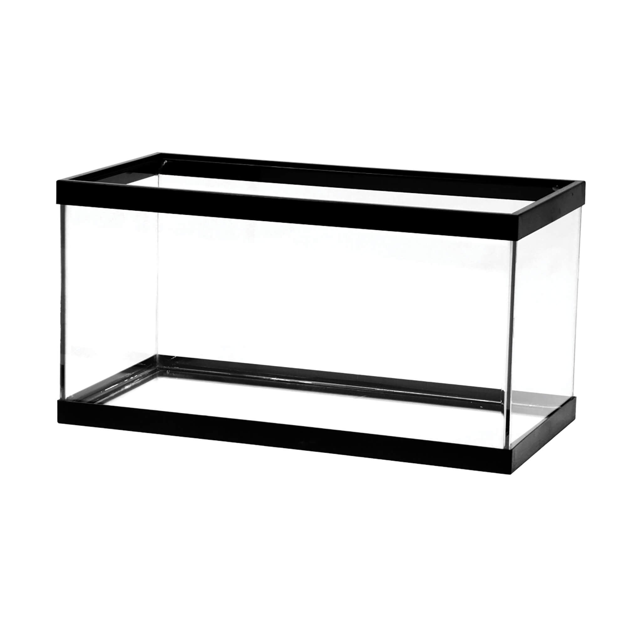 Aqueon Standard Rectangular Aquarium Black Trim 15 Gal