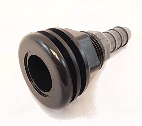 Lifegard Aquatics 1-2" FPT Bulkhead with insert
