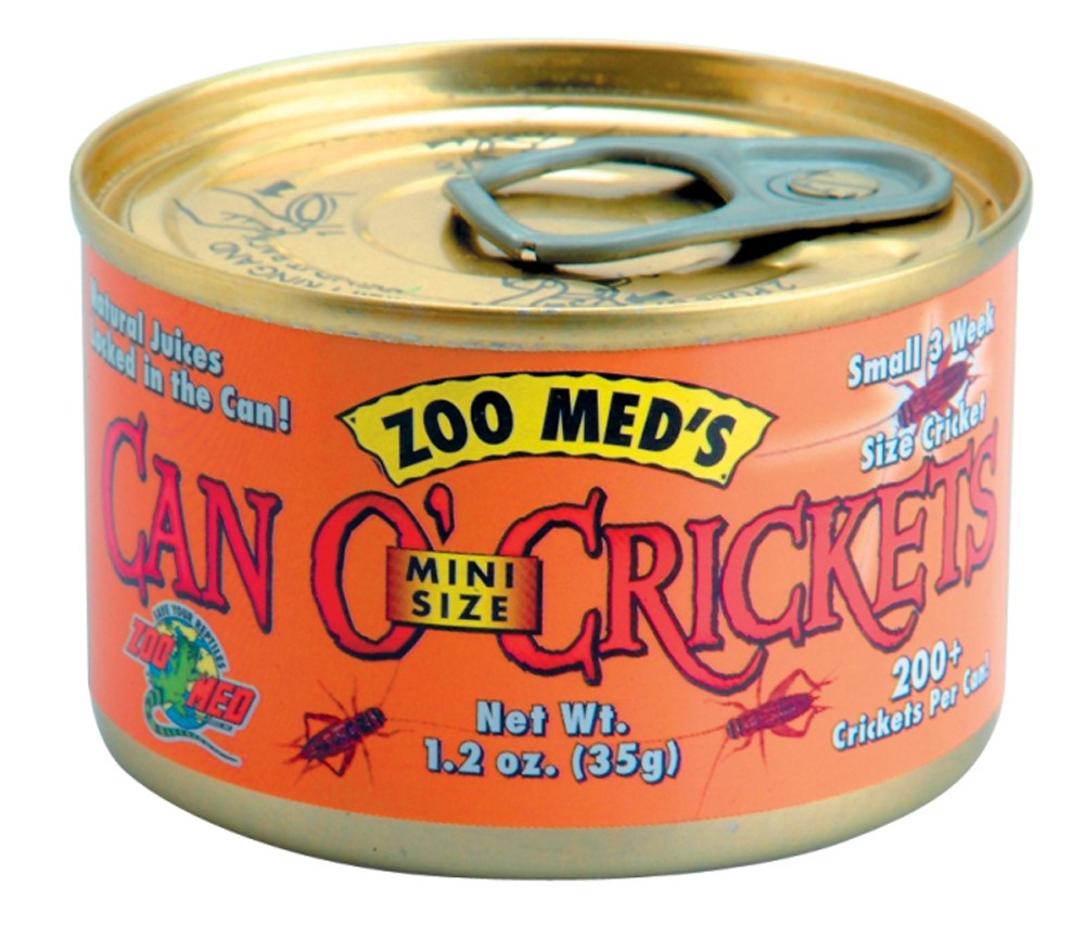 Zoo Med Can O' Mini Size Crickets - 1.2 oz