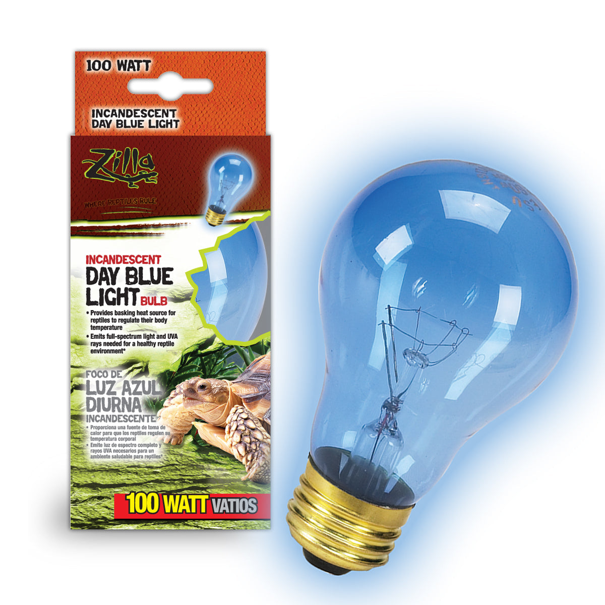 Zilla Day Blue Light Incandescent Bulb - 100 W