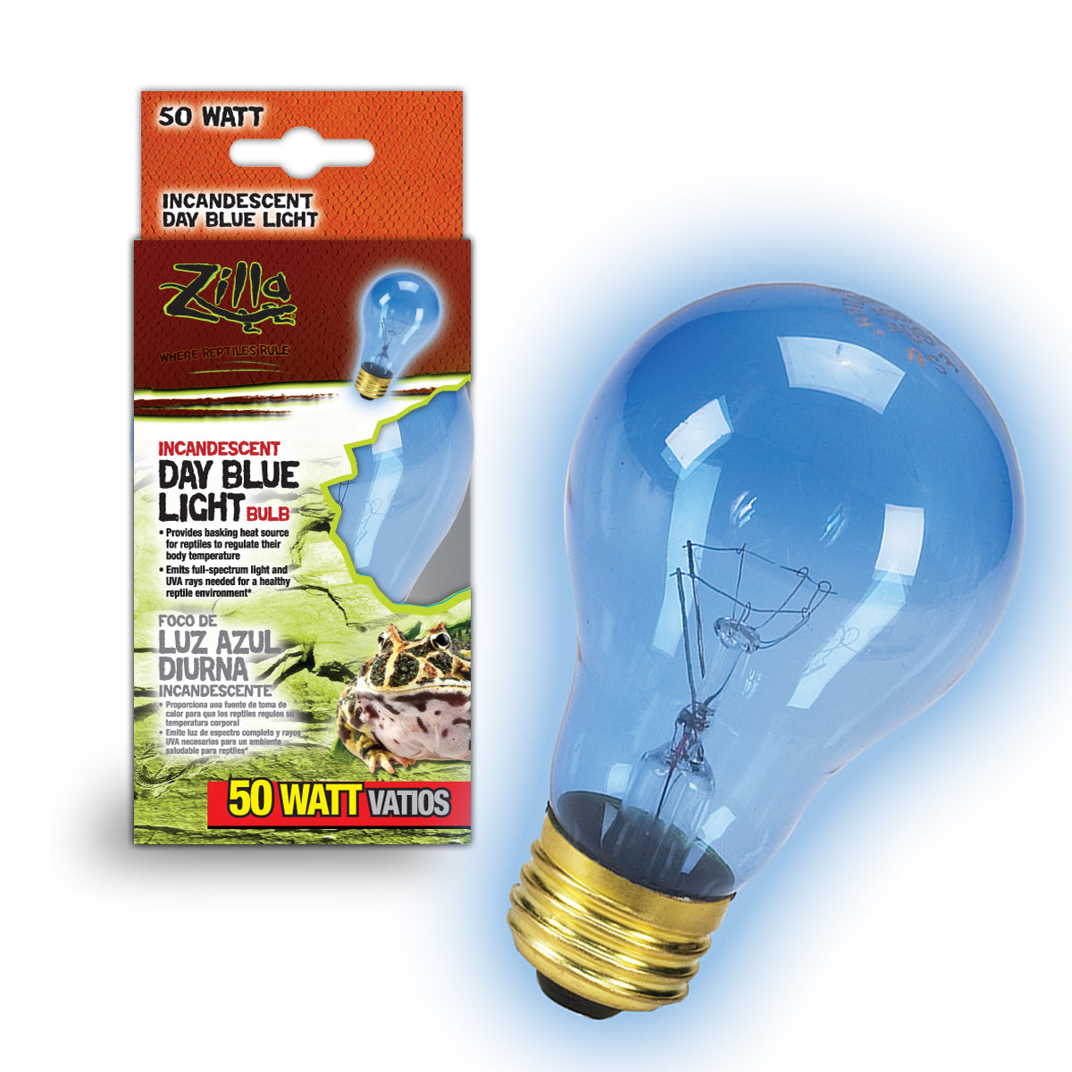 Zilla Day Blue Light Incandescent Bulb - 50 W