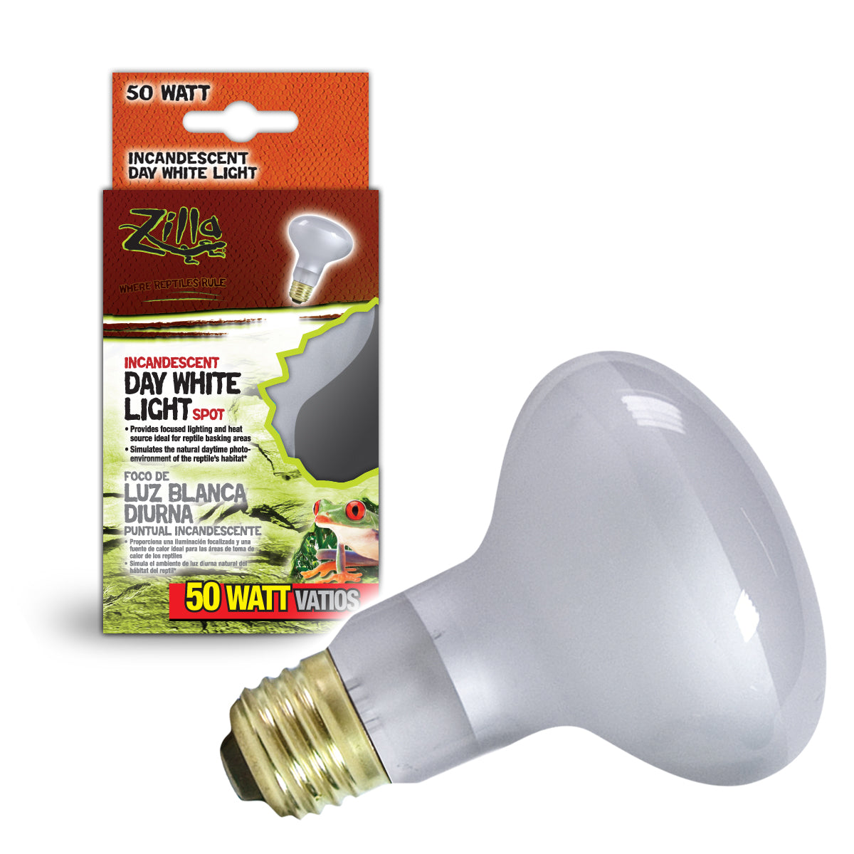 Zilla Day White Light Incandescent Spot Bulb - 50 W