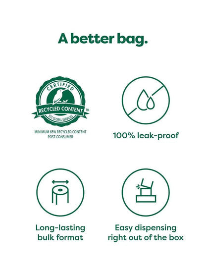 earth rated Bulk Single Roll Poop Bags Lavender - 300 Bags - The Pet Source