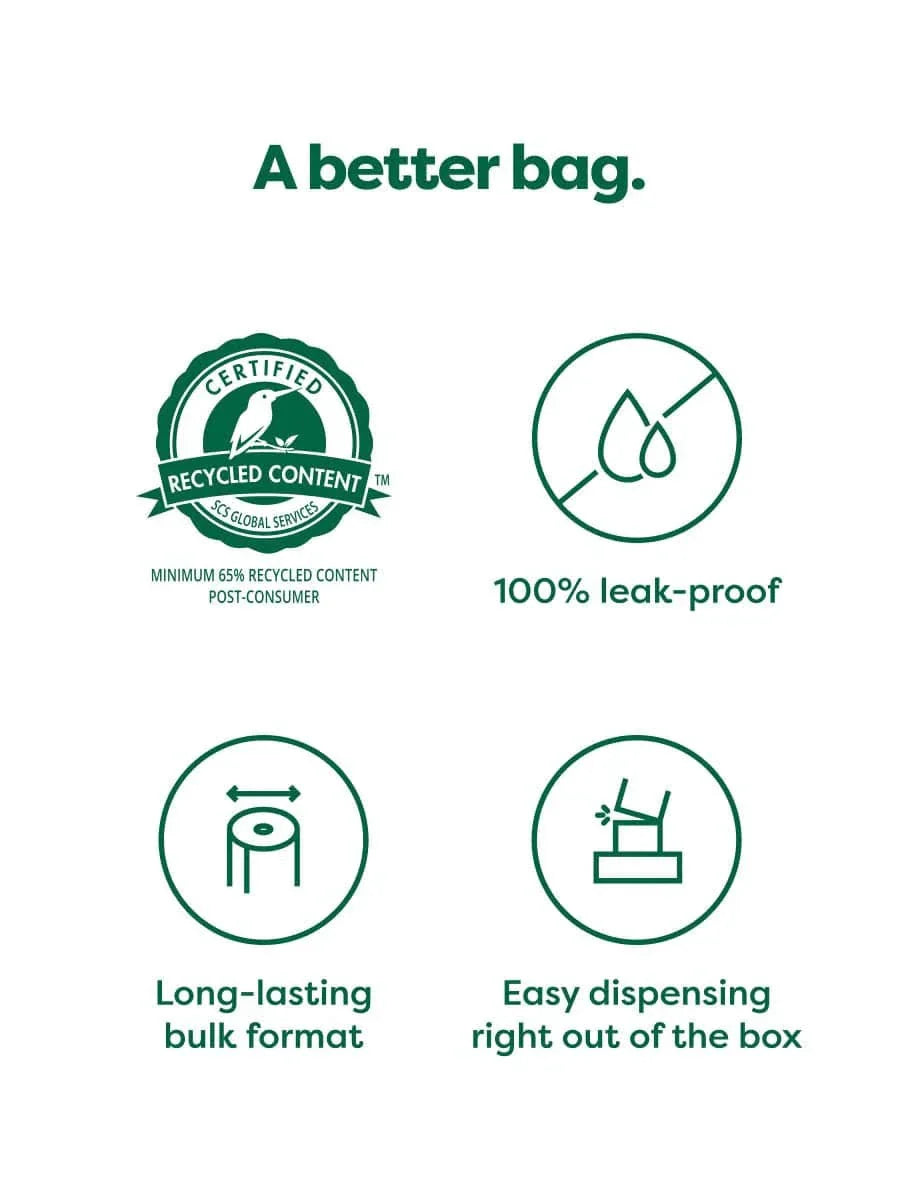 earth rated Bulk Single Roll Poop Bags Unscented - 300 Bags - The Pet Source