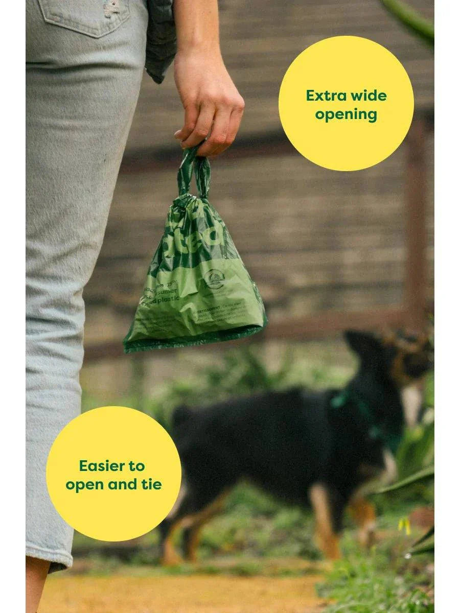 earth rated Easy-Tie Handle Poop Bags - 120 Bags - The Pet Source