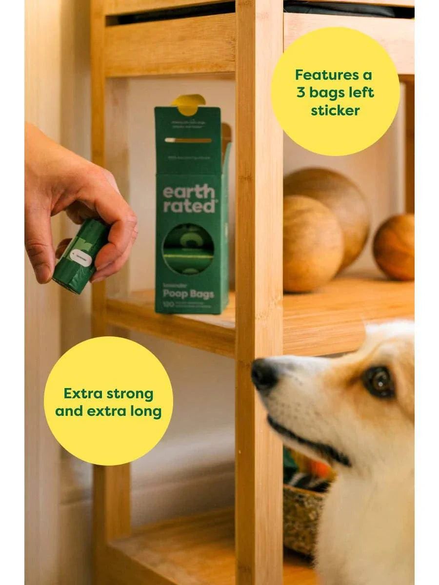 earth rated Poop Bags on Refill Rolls - 120 Bags - The Pet Source