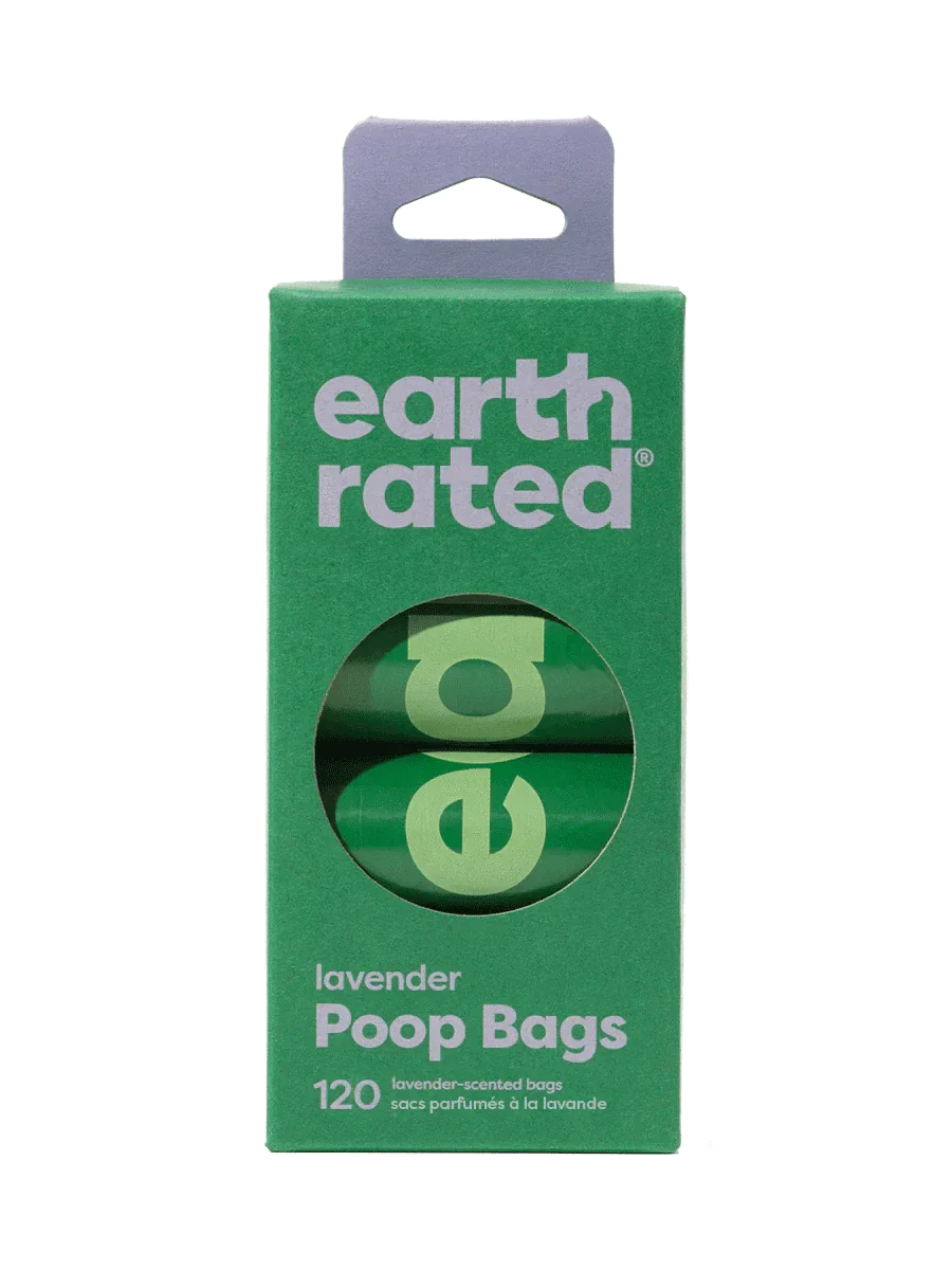 earth rated Poop Bags on Refill Rolls Lavender - 120 Bags - The Pet Source