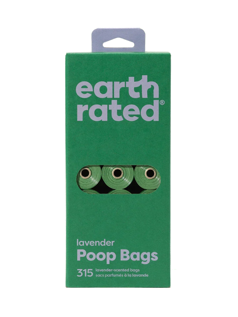 earth rated Poop Bags on Refill Rolls Lavender - 315 Bags - The Pet Source