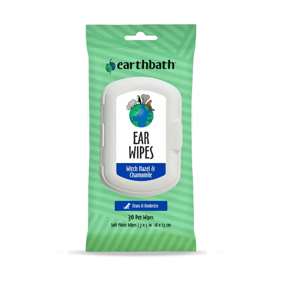 earthbath Ear Wipes - 30 Wipes - The Pet Source